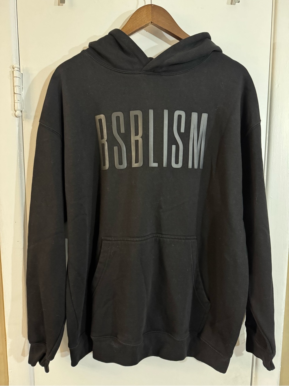 BSBLISM Men's Black Pullover Hoodie